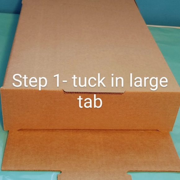 NO TAPE REQUIRED 100 Combo 50 Small 9x7x3 and 50 12x10x3 Large Shipping Boxes - Picture 2 of 11